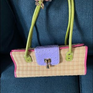Basket hand bag